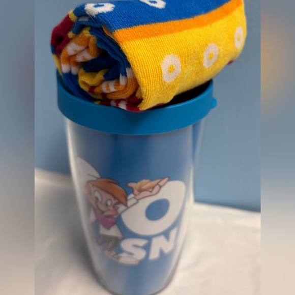 New! Kelloggs Merchant Bundle Fruit Loops Socks & Tervis Rice Krispy Travel Cup - Picture 2 of 10